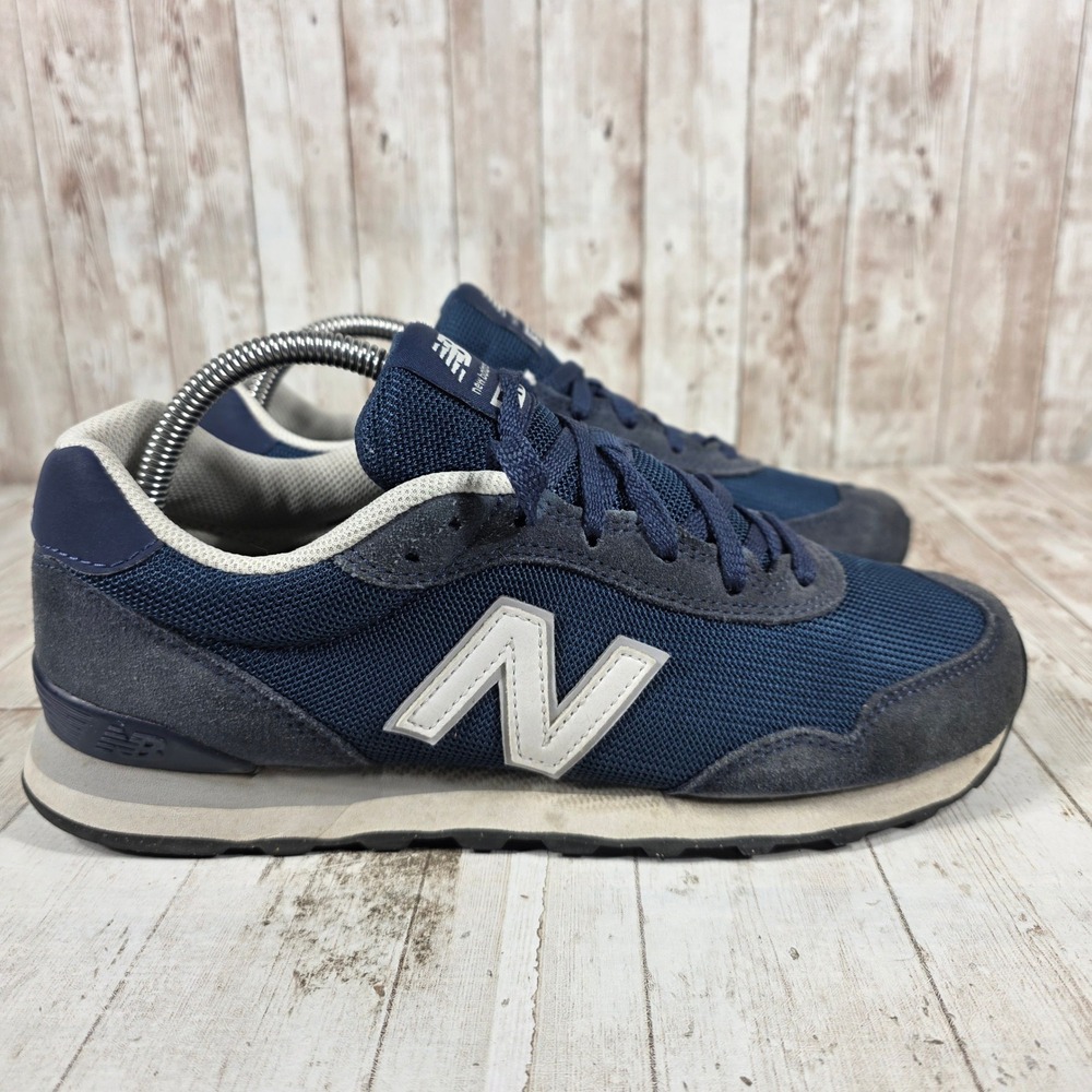 New Balance 515 V3 Navy Blue White Suede Mesh Sneakers WL515NVY Womens 9.5